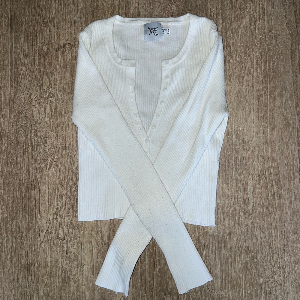 White Ribbed Tops- Princess Polly and Edikted